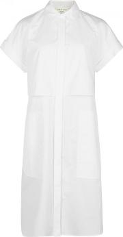 Ara White Cotton Shirt Dress Size Xs