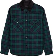Checked Padded Cotton Jacket