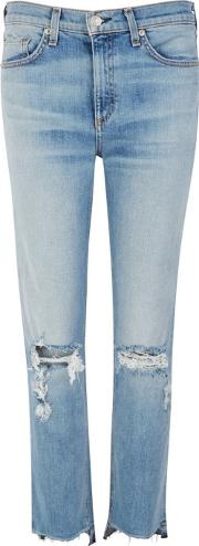 10 Inch Stovepipe Cropped Jeans Size W26