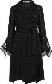 Millington Frayed Tweed Coat Size 12