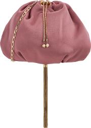 Fatale Dusky Pink Satin Cross Body Bag