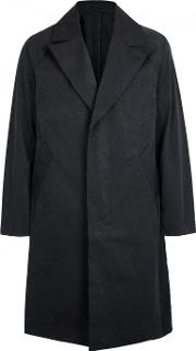 Clyde Black Brushed Polyester Coat 