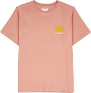 Sunshine Salmon Cotton T Shirt