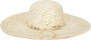 Lady Ibiza Cream Straw Wide Brim Hat