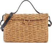 Sand Toquilla Straw Basket Bag