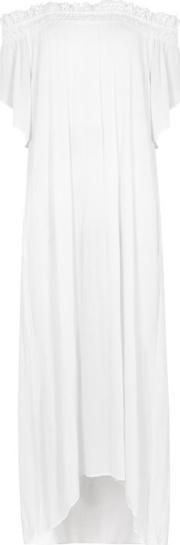 White Off The Shoulder Maxi Dress Size M