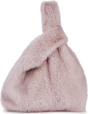 Furrissima Pink Fur Top Handle Bag