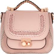 Eloise Pink Leather Shoulder Bag