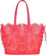 Liara Jelly Neon Pink Butterfly Tote