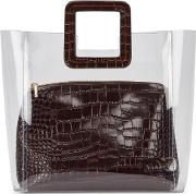 Shirley Pvc And Crocodile Effect Leather Tote