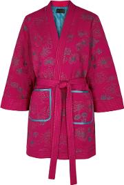 Frederik Floral Embroidered Kimono Jacket