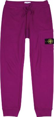 Purple Cotton Sweatpants