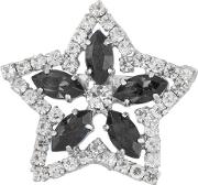 1980s Vintage Swarovski Crystal Floral Brooch