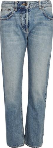 Ashland Blue Cropped Straight Leg Jeans Size 10