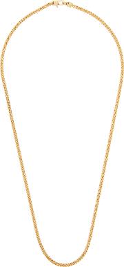 Curb M Gold Plated Chain Necklace