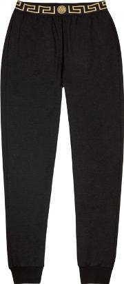 Black Greco Jersey Jogging Trousers Size L
