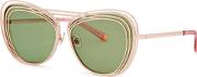 Hermitage Rose Gold Plated Sunglasses