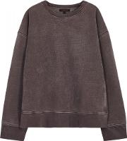 Faded Black Cotton Sweatshirt Size M