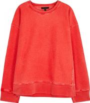 Faded Coral Cotton Sweatshirt Size L