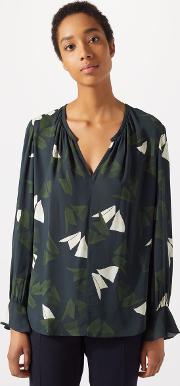 Abstract Strokes Blouse 