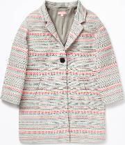 Summer Stripe Jacquard Coat 