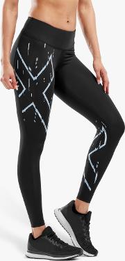 Printed Mid Rise Compression Training Tights