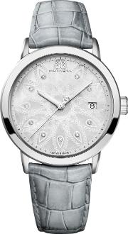 87wa140018 Women's Double 8 Origin Mother Of Pearl Leather Strap Watch