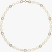 9ct Gold Clasp Rice Pearl Necklace