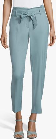 Tie Waist Tailored Trousers