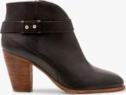 Stratford Leather Heeled Ankle Boots
