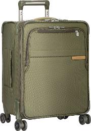 Baseline International Carry On Expandable Wide Body Spinner Cabin Suitcase
