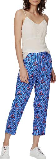 Floral Stripe Trousers