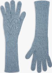 Pointelle Cashmere Gloves