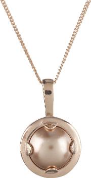 18ct Rose Gold Plated Mini Oyster Pearl Necklace