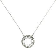 Signa Swarovski Crystal Round Pendant Necklace