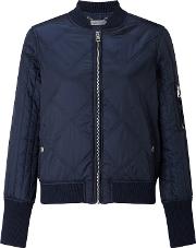 Opal Quilted Bomber Jacket, Navy Blazer