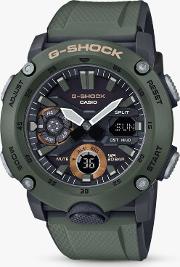 Ga 2000 3aer Men's G Shock Chronograph Day Resin Strap Watch