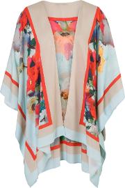 Large Floral Print Kimono