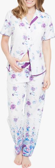Andrea Floral Short Sleeve Pyjama Set