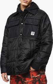 J Welles Quilted Nylon Shirt Jacket