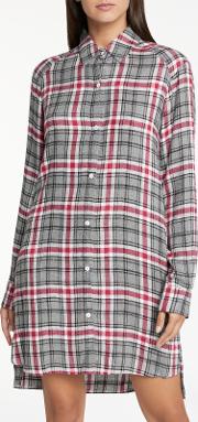 Checked In Flannel Nightshirt