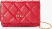 Sofia Medium Leather Quilted Cross Body Bag