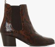 Pattersson Western Block Heel Leather Chelsea Boots
