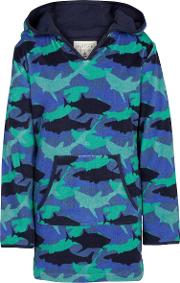 Children's Shark Camouflage Beach Buddy Towel Poncho