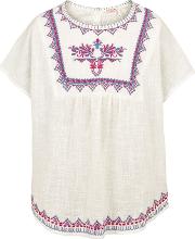 Girls' Embroidered Smock Top