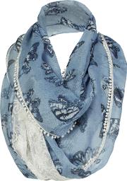 Painterly Butterfly Lace Snood