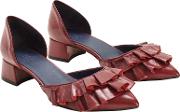 Tay Ruffle Two Part Court Shoes