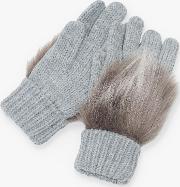 Faux Fux Trim Gloves