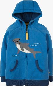 Children's Organic Cotton Shark Zip Up Hoodie