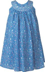 Girls' Tabitha Trapeze Ditsy Floral Dress, Blue